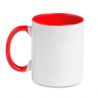 Taza con Interior Rojo 11 oz