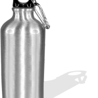 Botella Deportiva Plateada 600 ml.